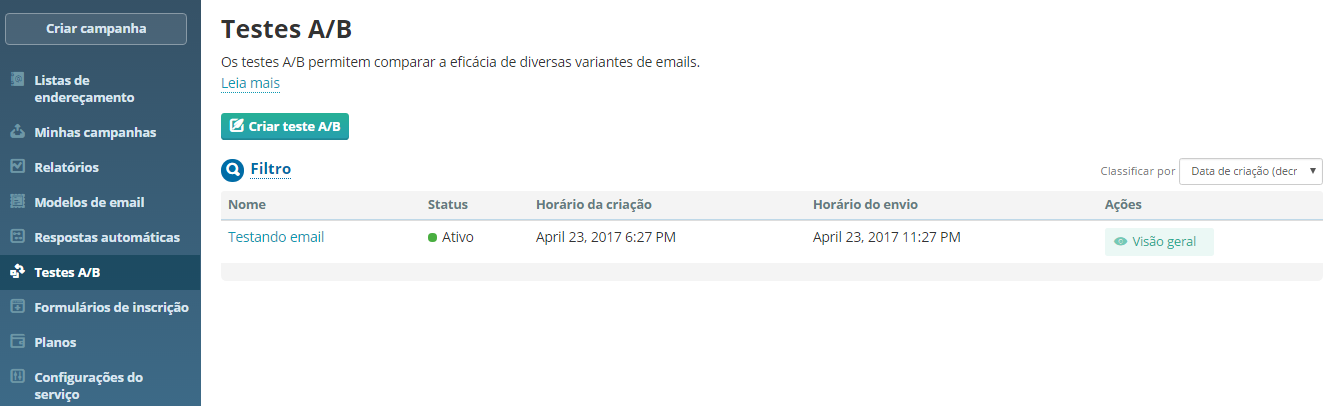 Teste A/B