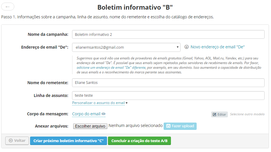Teste A/B