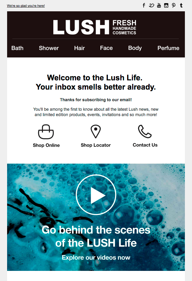 product video in email product video in email