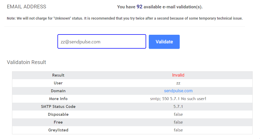 myemailverifier results myemailverifier results