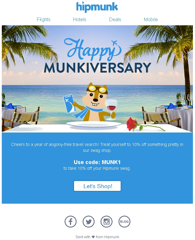 anniversary email anniversary email