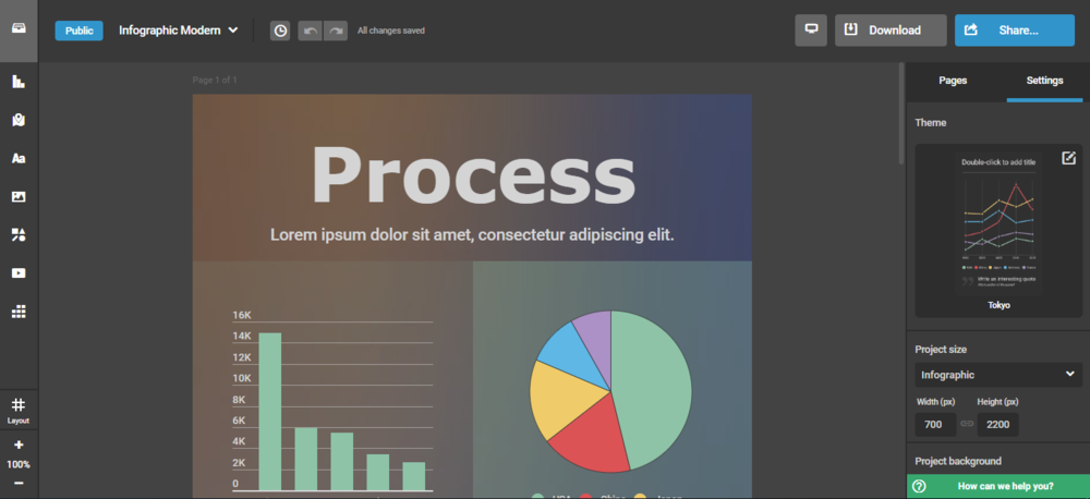 infogram interface infogram interface