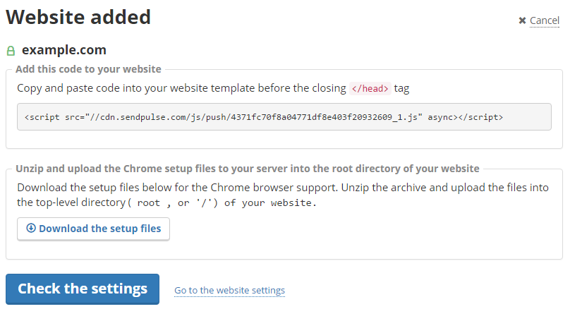web push notification code web push notification code