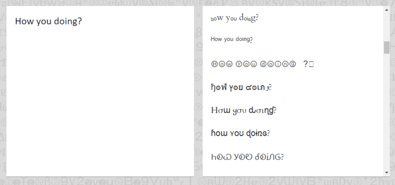 unicode text generator unicode text generator