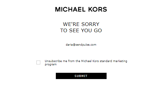 email unsubscription email unsubscription