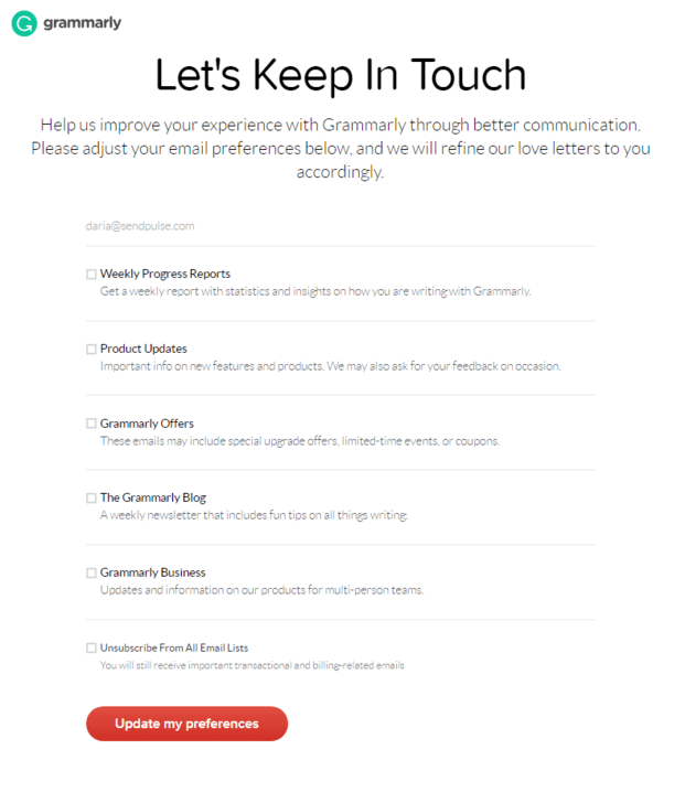 email unsubscription email unsubscription