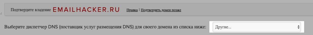 Выбор поставщика услуг размещения DNS домена Выбор поставщика услуг размещения DNS домена