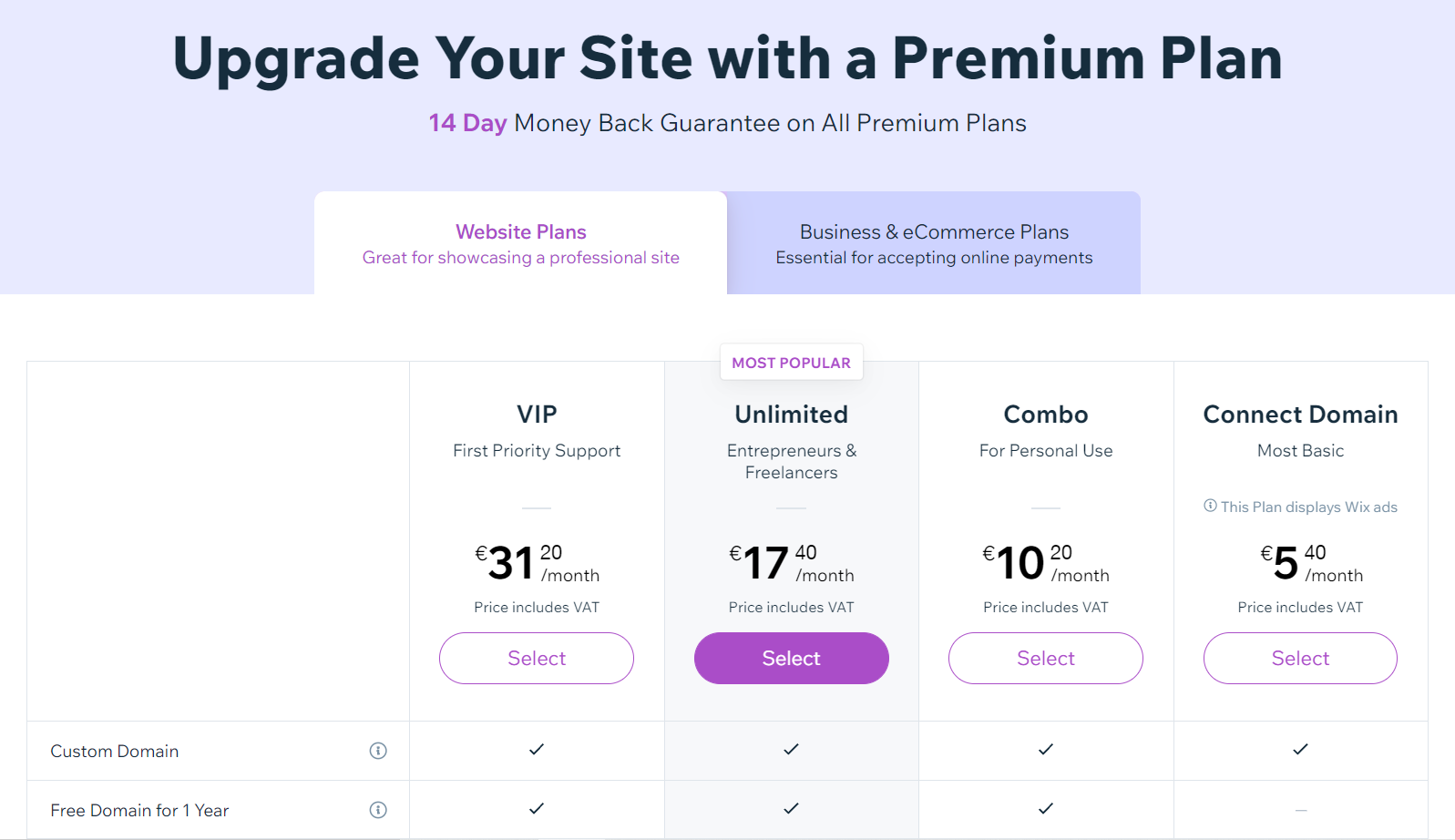 wix_upselling example wix_upselling example
