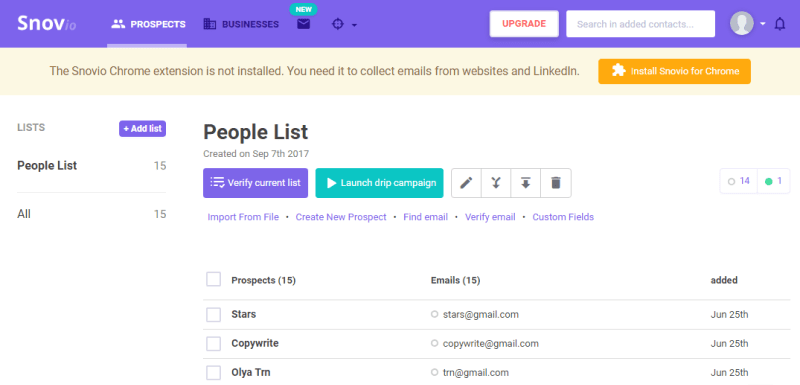 snovio email verifier interface snovio email verifier interface