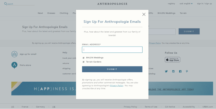 delayed popup example delayed popup example
