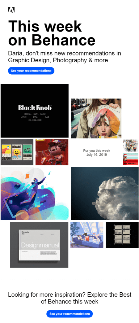 weekly email template design weekly email template design