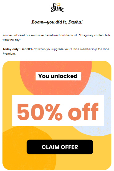 shine email cta on desktop shine email cta on desktop