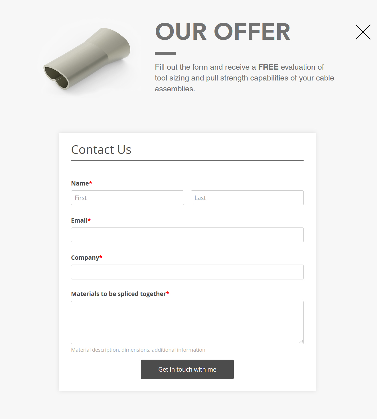 popup example at action sales funnel stage popup example at action sales funnel stage