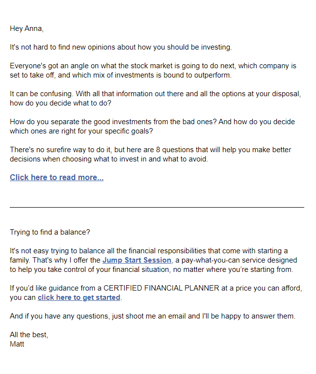 simple html email example simple html email example