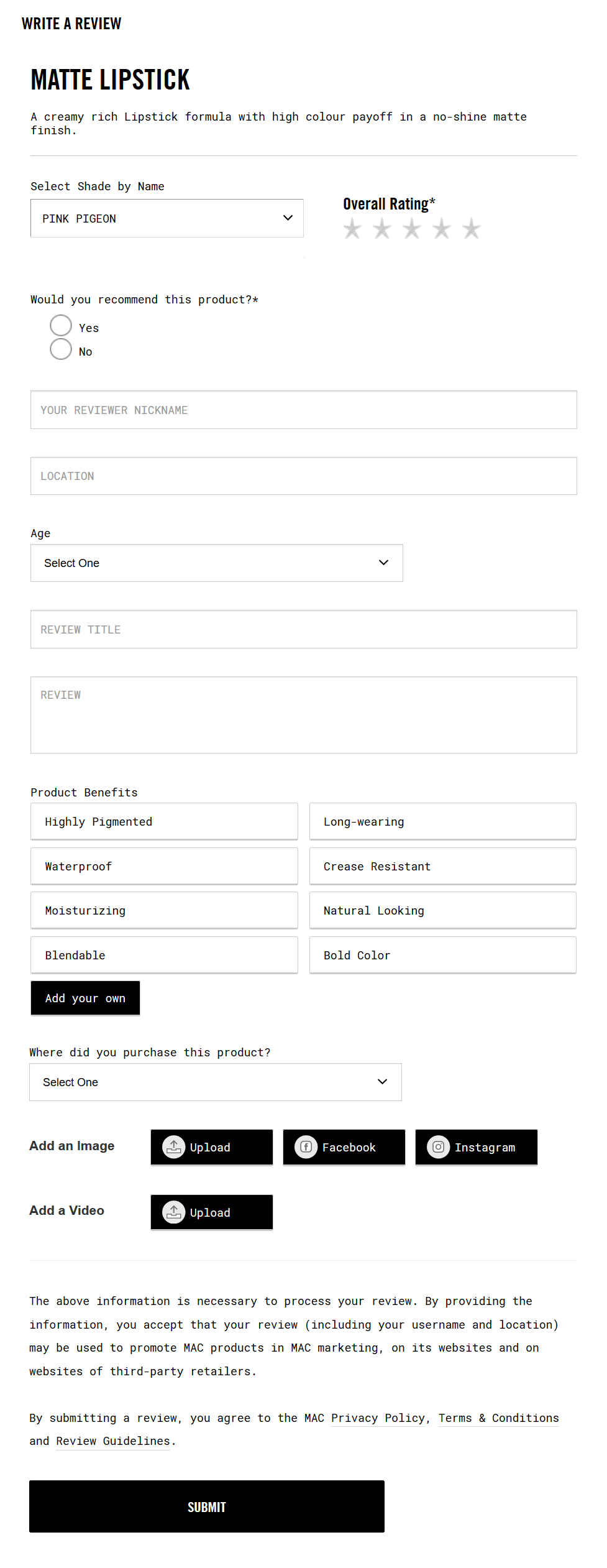 mac feedback form mac feedback form