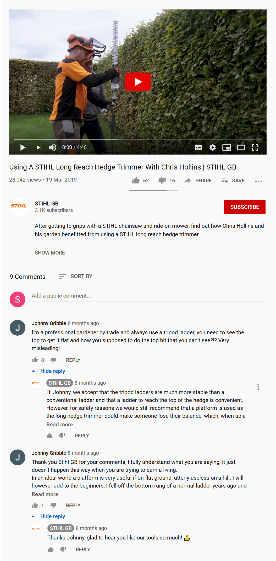 responses to comments on youtube responses to comments on youtube