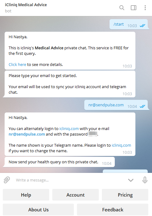 icliniq telegram bot icliniq telegram bot