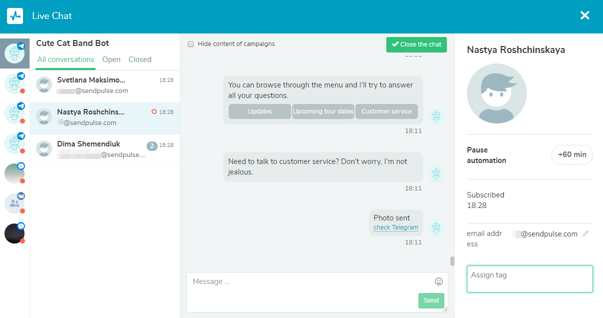 Live chat live chat