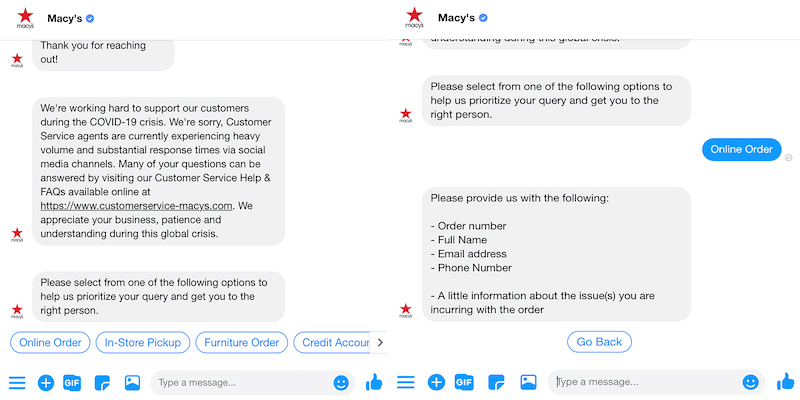 macy's chatbot use case macy's chatbot use case