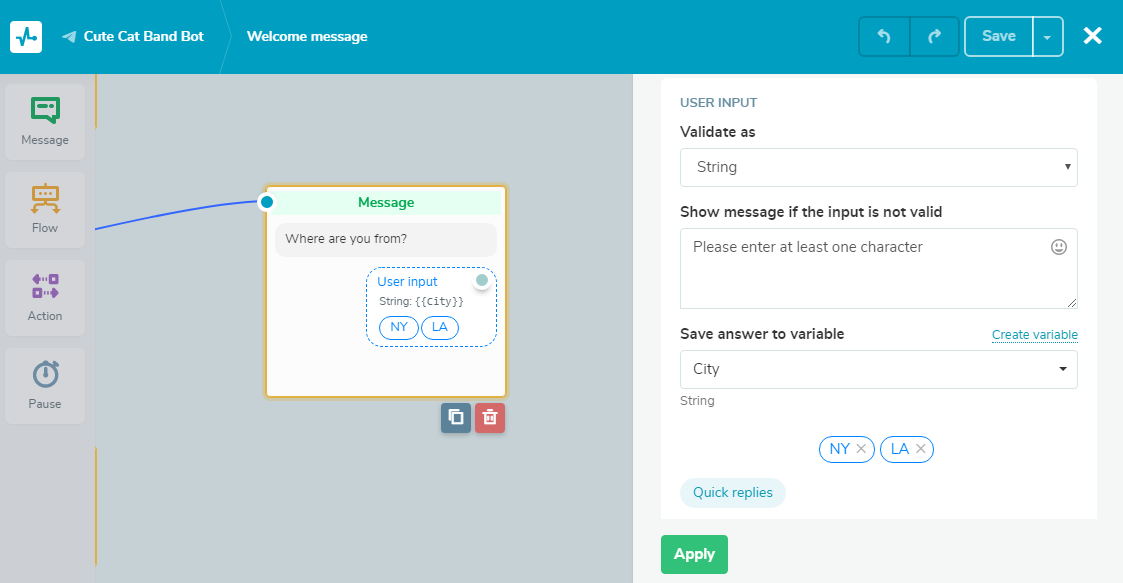 adding quick replies adding quick replies