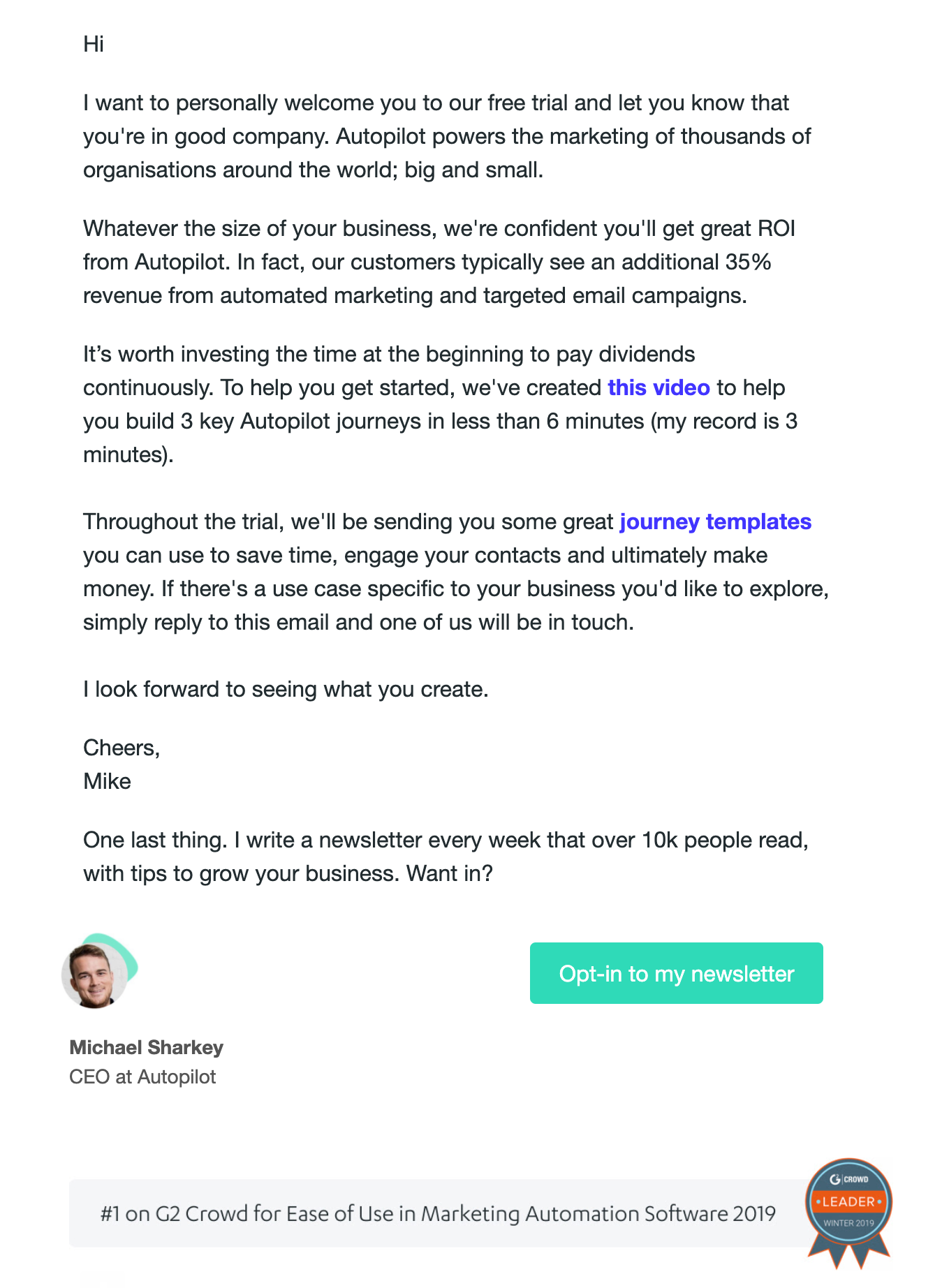 autopilot email example autopilot email example