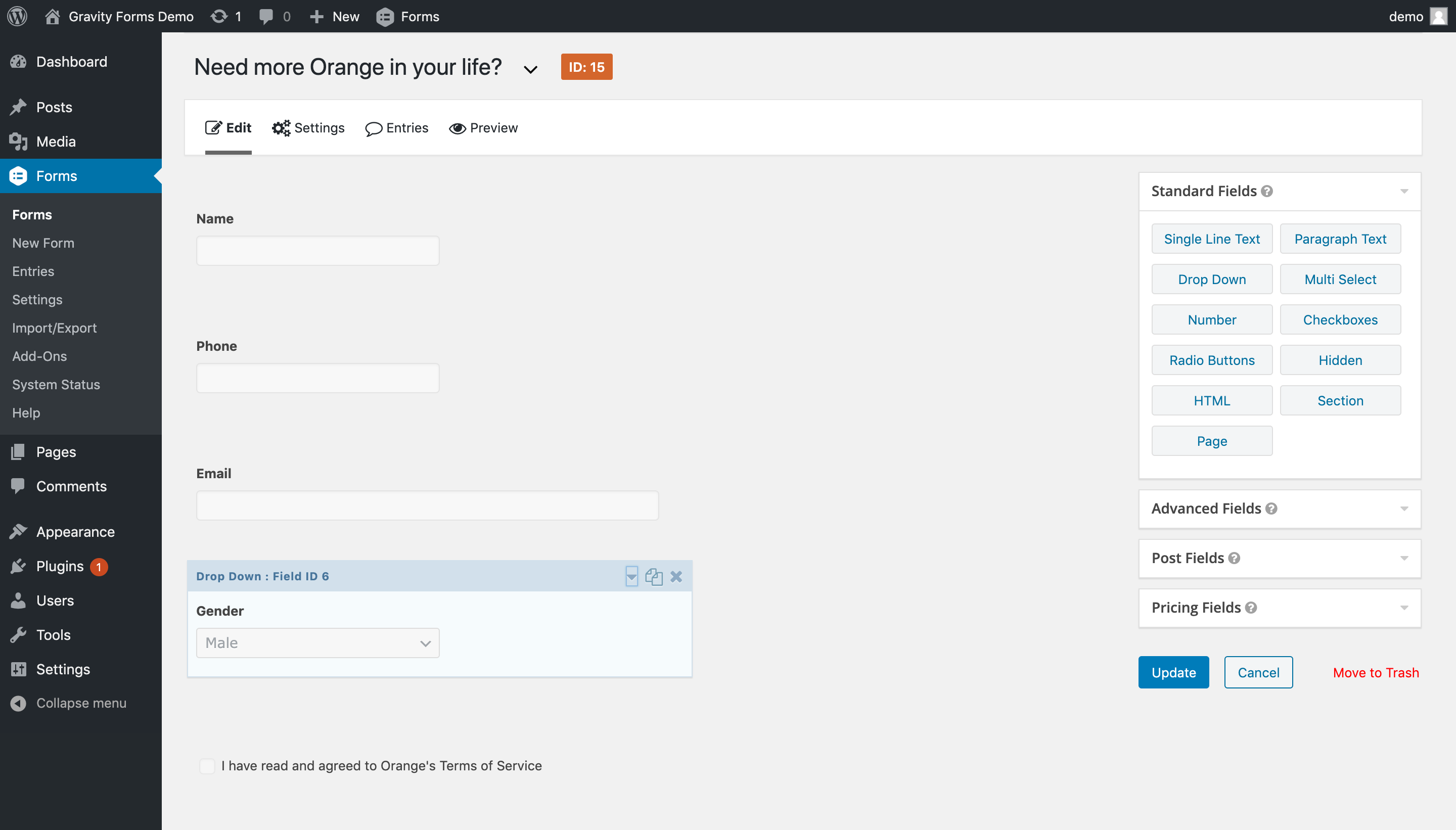 gravity form builder gravity form builder