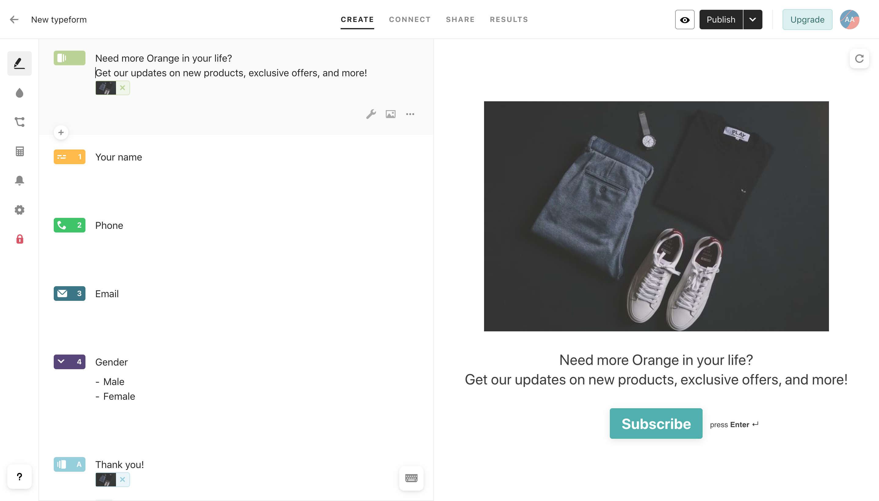 typeform form builder typeform form builder