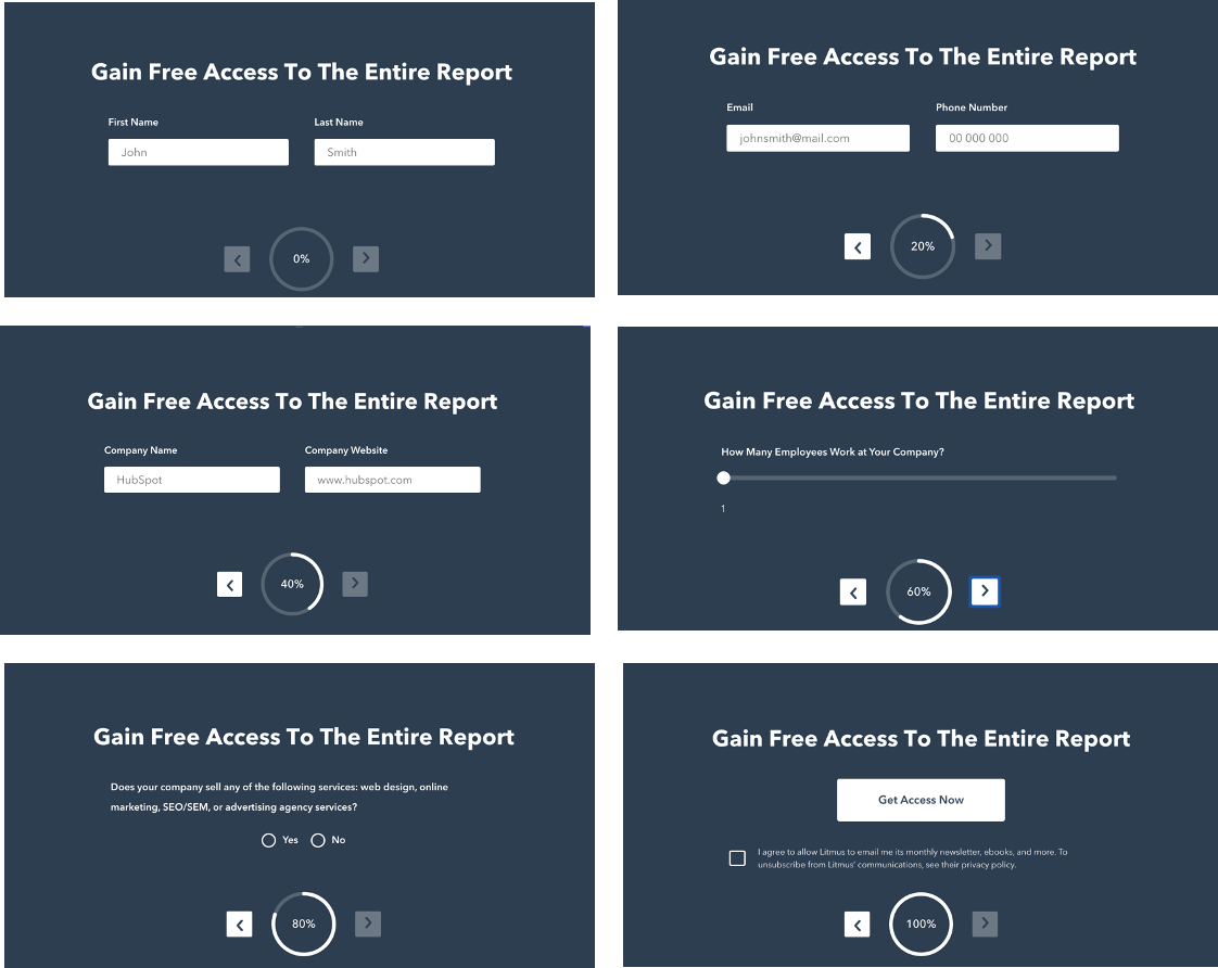 multi page form multi page form