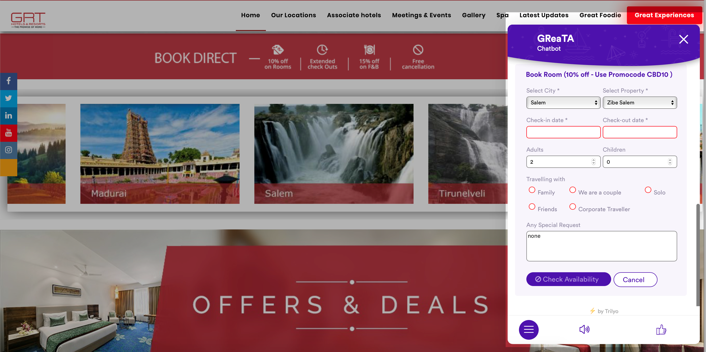 greata hotel chatbot greata hotel chatbot
