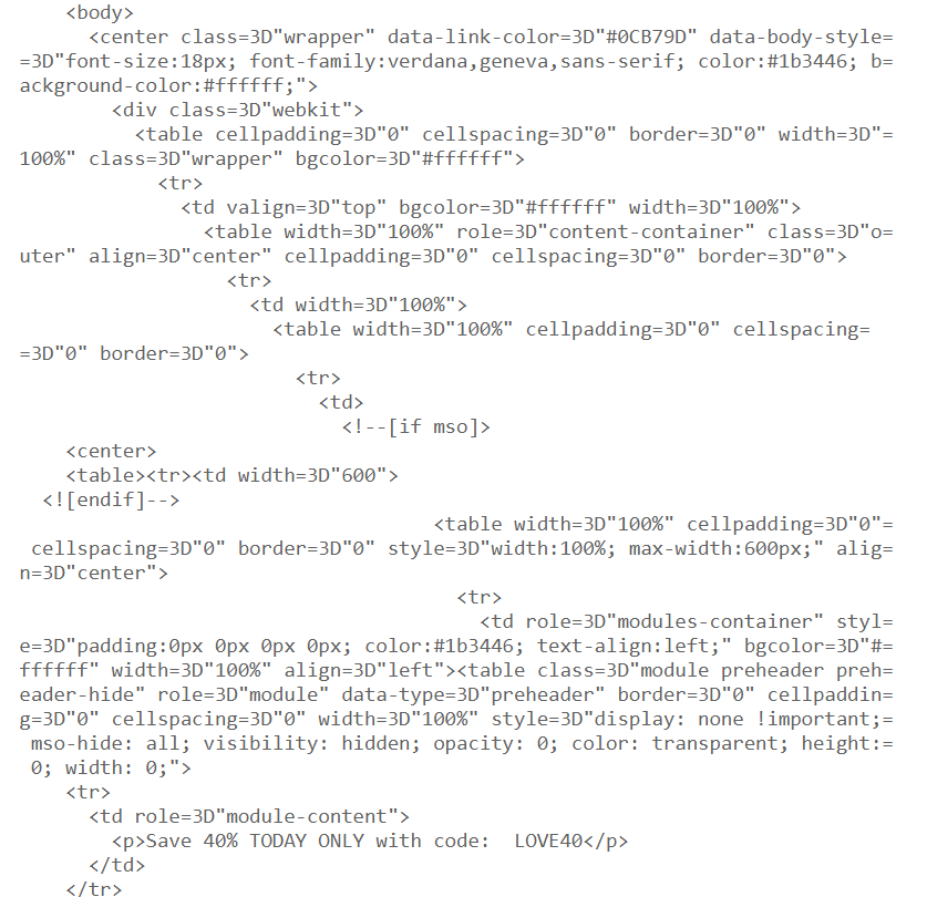 promo email code promo email code