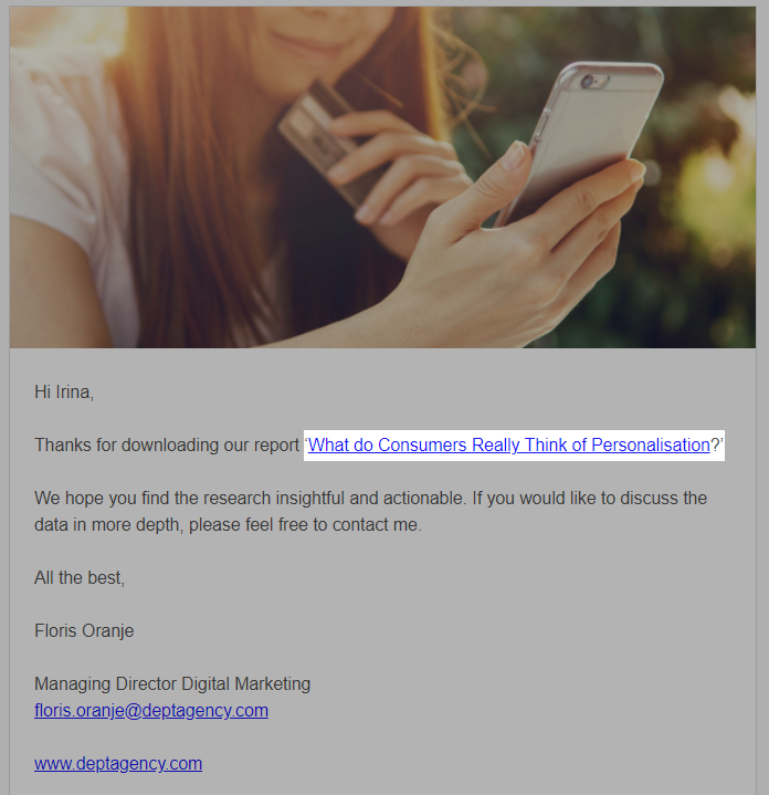 download link in email download link in email