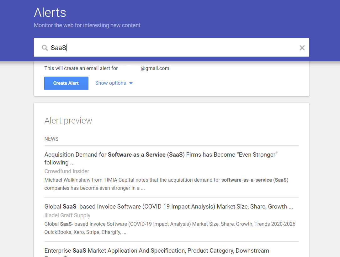 Google Alerts Google Alerts