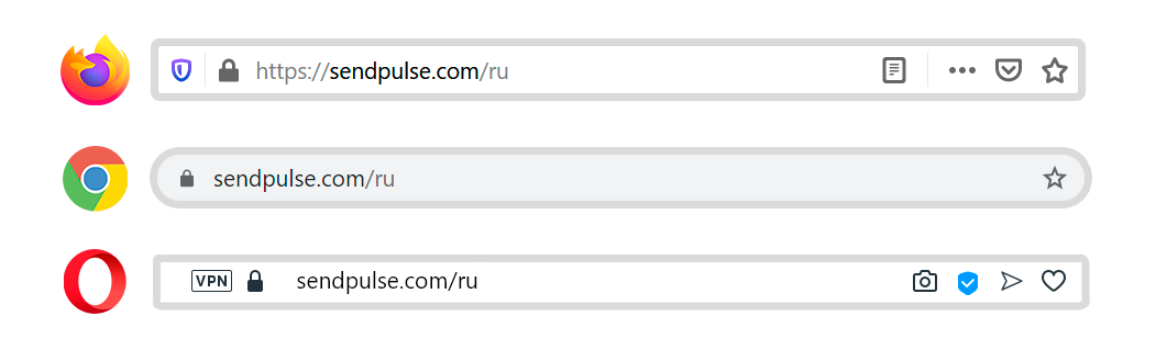 Знак замка в адресной строке означает, что у сайта есть SSL сертификат Знак замка в адресной строке означает, что у сайта есть SSL сертификат