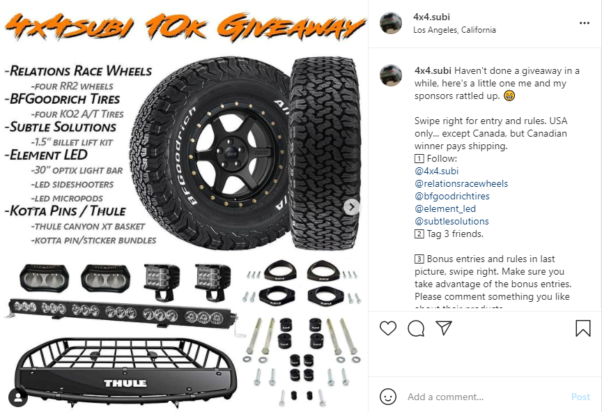 influencer giveaway influencer giveaway