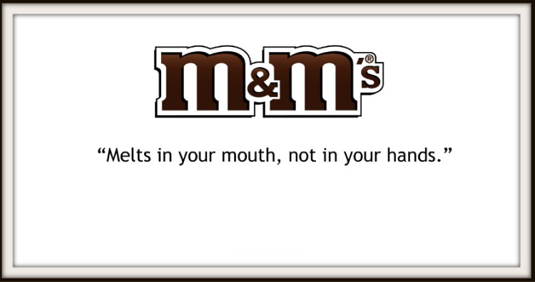 Самый известный слоган M&M’s Самый известный слоган M&M’s