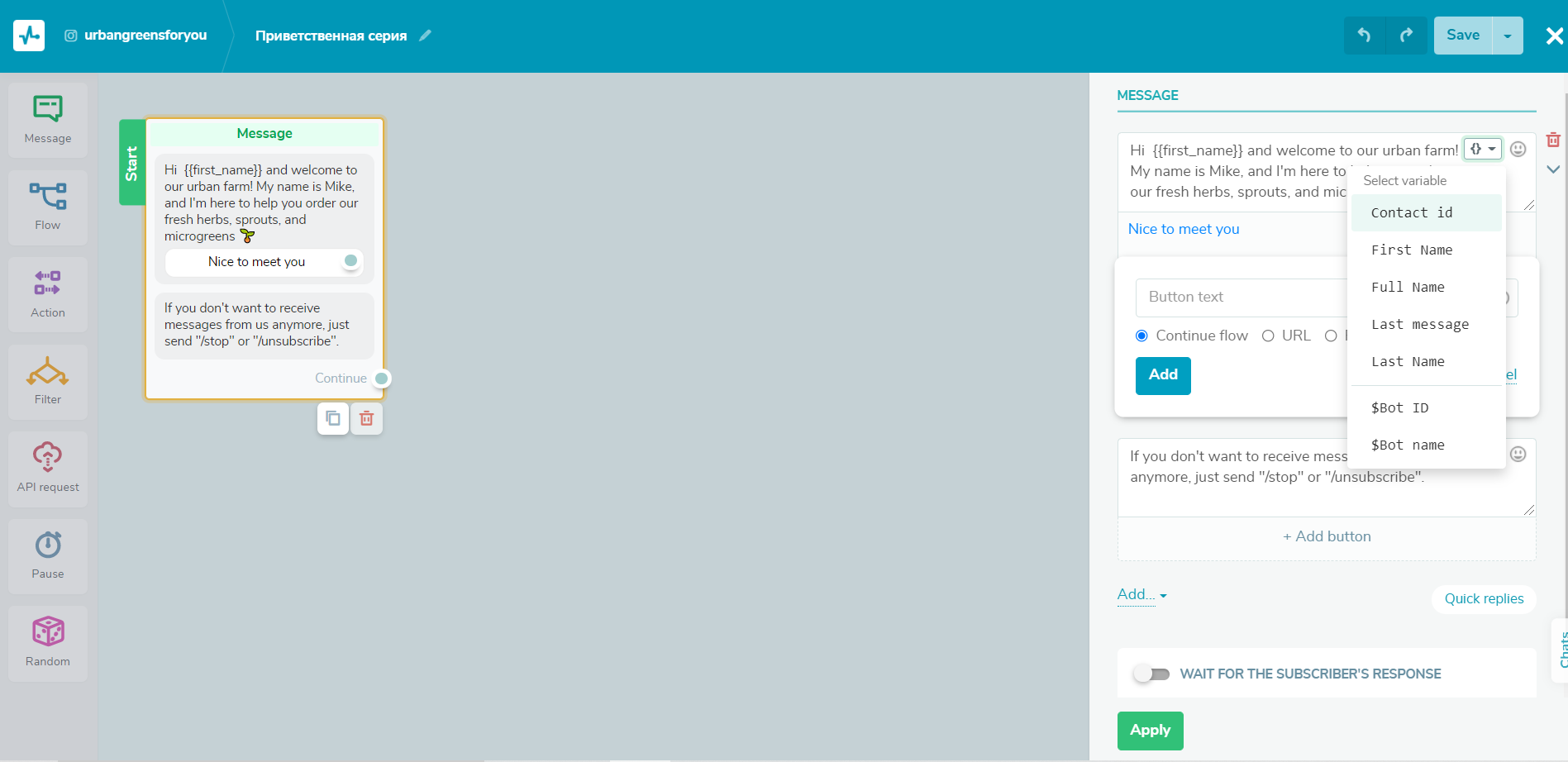 Variables give your messages a natural feel and help you segment your audience Variables give your messages a natural feel and help you segment your audience