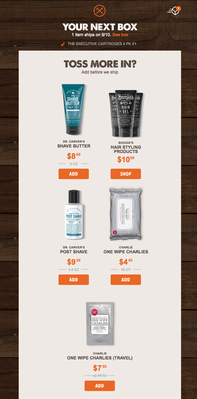 upsell email example upsell email example