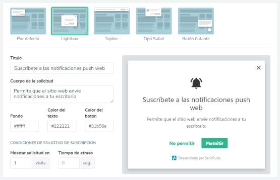 Notificaciones web push Imagen 1