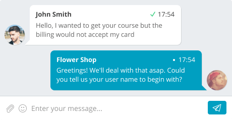 fast reply