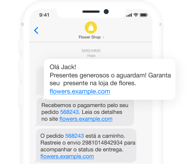 SMS message illustration
