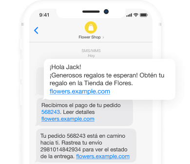 SMS message illustration